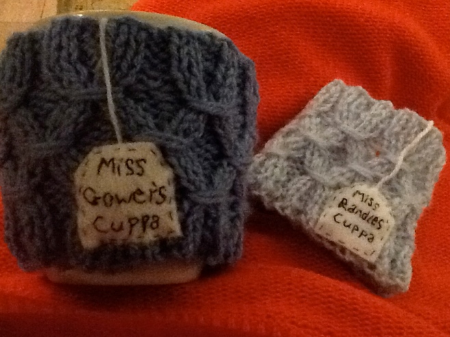knitted mug cosies