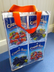 Red Capri Sun lunch bag